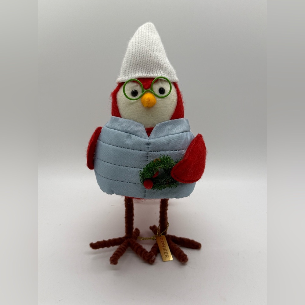 Target Christmas Winter Bird Festive Red and White Bird Figurine
